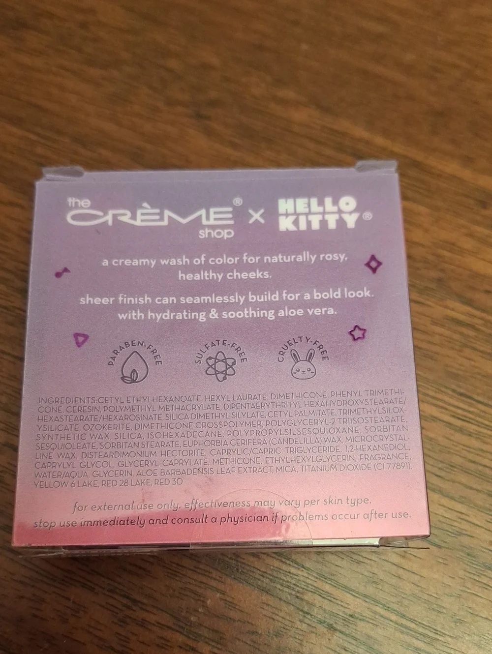 The Creme Shop Hello Kitty Cheeky Cutie Blush Balm 2.5g Apple Blossom New